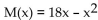 Solve the problem. -The number of mosquitoes M(x), in millions, in a certain area depends on the June rainfall x, in inches: . What rainfall produces the maximum number of mosquitoes?