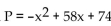 Solve the problem. -John owns a hotdog stand. He has found that his profit is represented by the equation , with P being profits and x the number of hotdogs. How many hotdogs must he sell to earn the most profit?
