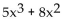 Use the factor theorem to decide whether or not the second polynomial is a factor of the first. -  - 5x + 2; x + 2