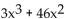 Use the rational zero theorem to find all possible rational zeros for the polynomial function. -P(x) = + 46x + 27