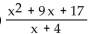 Use division to write the rational expression in the form quotient + remainder/divisor. -