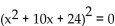 State the degree of the polynomial equation. -(  