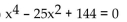 Find all of the real and imaginary roots, stating the multiplicity of each. -