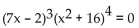 Find all of the real and imaginary roots, stating the multiplicity of each. -