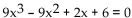Use Descartes's rule of signs to discuss the possibilities for the roots of the equation. Do not solve the equation. -