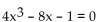 Use the theorem on bounds to establish the best integral bounds for the roots of the equation. -