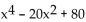 Use synthetic division and the theorem on bounds to find integers a and b, such that the interval (a, b) contains all real zeros of the function. By inspecting the graph of each function, find the shortest interval (c, d) that contains all real zeros of the function with c and d integers. The second interval should be a subinterval of the first. -y =