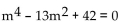 Find all real and imaginary solutions to the equation. - 