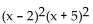 Describe the behavior of the function's graph at its x-intercepts. -f(x) =
