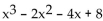 Describe the behavior of the function's graph at its x-intercepts. -