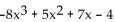 Use the leading coefficient test to determine whether . -y = -