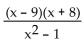 State the domain of the rational function. -f(x) =  
