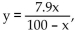 Solve the problem. -Suppose a cost-benefit model is given by where y is the cost in thousands of dollars for removing x percent of a given pollutant. Find the cost of removing 55% to the nearest dollar.