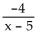 Explain the behavior of the graph of f(x) as it approaches its vertical asymptote. -f(x) =