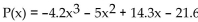Provide an appropriate response. -Fill in the blank to complete the statement. For the polynomial function , as