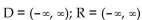<strong>Find the domain and range. y = 4x - 11</strong> A) B) C) D)