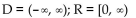 <strong>Find the domain and range. x = </strong> A) B) C) D)