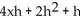 <strong>Evaluate. If f(x) = 2 + x, find f(x + h) - f(x).</strong> A) B) C) D)