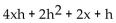 <strong>Evaluate. If f(x) = 2 + x, find f(x + h) - f(x).</strong> A) B) C) D)