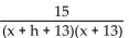 <strong>Find the difference quotient, , for the function and simplify it. q(x) = </strong> A) B) C) D)