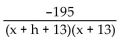 <strong>Find the difference quotient, , for the function and simplify it. q(x) = </strong> A) B) C) D)