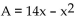 <strong>Solve the problem. Elissa wants to set up a rectangular dog run in her backyard. She has 30 feet of fencing to work with and wants to use it all. If the dog run is to be x feet long, express the area of the dog run as a function of x.</strong> A) B) C) D)
