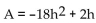 <strong>Solve the problem. A rectangular sign is being designed so that the length of its base, in feet, is 18 feet less than 4 times the height, h. Express the area of the sign as a function of h.</strong> A) B) C) D)