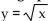 Write the equation of the graph after the indicated transformation(s). -The graph of is translated 3 units to the right.