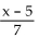Find the requested composition of functions. -Given f(x) = and g(x) = 7x + 5, find x).
