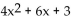 Find the requested composition of functions. -Given f(x) = and g(x) = 6x - 6, find (x).