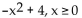 Find the inverse of the function. -f(x) =  
