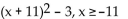 Find the inverse of the function. -f(x) =  