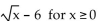 Find the inverse of the function. -f(x) =  
