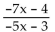 Find the inverse of the function. -f(x) =  