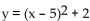Provide an appropriate response. -Which function represents a vertical translation of the parabola