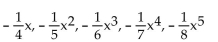 <strong>Find the first five terms of the infinite sequence whose nth term is given. </strong> A) B) C) D)