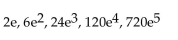 <strong>Find the first five terms of the infinite sequence whose nth term is given. </strong> A) B) C) D)