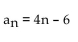 <strong>Write a formula for the nth term of the infinite sequence. Do not use a recursion formula. 2 , 8 , 14 , 20 , 26 , . . .</strong> A) B) C) D)