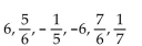<strong>Find the first six terms of the sequence. </strong> A) B) C) D)