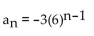 <strong>Write a formula for the nth term of the arithmetic sequence. Do not use a recursion formula. -3, 3, 9, 15, 21, . . .</strong> A) B) C) D)