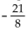 <strong>Find the indicated part of the arithmetic sequence. Find the common difference of the sequence in which the first term is -10 and the 8th term is -31.</strong> A) B) C) 3 D) -3