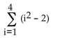 <strong>Find the sum of the series. </strong> A) 8 B) 30 C) 14 D) 22