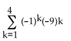 <strong>Find the sum of the series. </strong> A) 6561 B) -18 C) -90 D) 90
