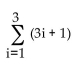 <strong>Write the series in summation notation. Use the index i and let i begin at 1 in each summation. 4 + 7 + 10 + 13 + 16</strong> A) B) C) D)