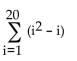 <strong>Write the series in summation notation. Use the index i and let i begin at 1 in each summation. 0 + 2 + 6 + 12 + 20</strong> A) B) C) D)