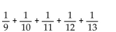 <strong>Write the series in summation notation. Use the index i and let i begin at 1 in each summation. </strong> A) B) C) D)