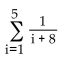 <strong>Write the series in summation notation. Use the index i and let i begin at 1 in each summation. </strong> A) B) C) D)