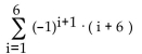 <strong>Write the series in summation notation. Use the index i and let i begin at 1 in each summation. -6 + 7 - 8 + 9 - 10 + 11</strong> A) B) C) D)