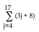 <strong>Rewrite the series using the new index j as indicated. </strong> A) B) C) D)