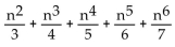 <strong>Write out all the terms of the series. </strong> A) B) C) D)